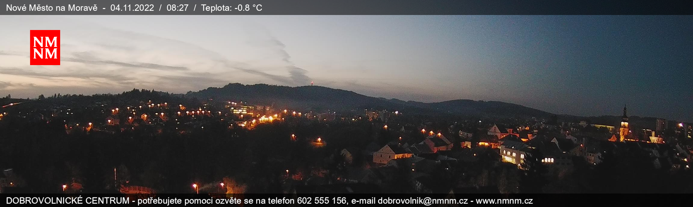 Pohled na Nové Město na Moravě